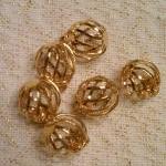 Gold Color Cages Charms
