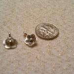 Silver Posy Flower Charms Lot Of Five Set 2