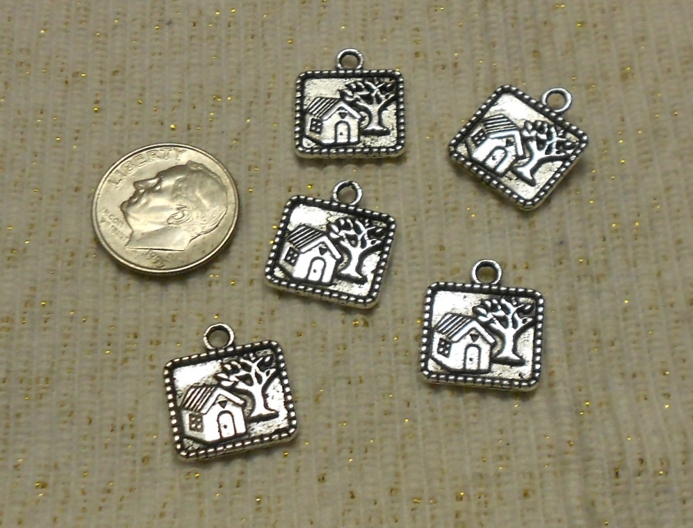 Little Silver House Charms