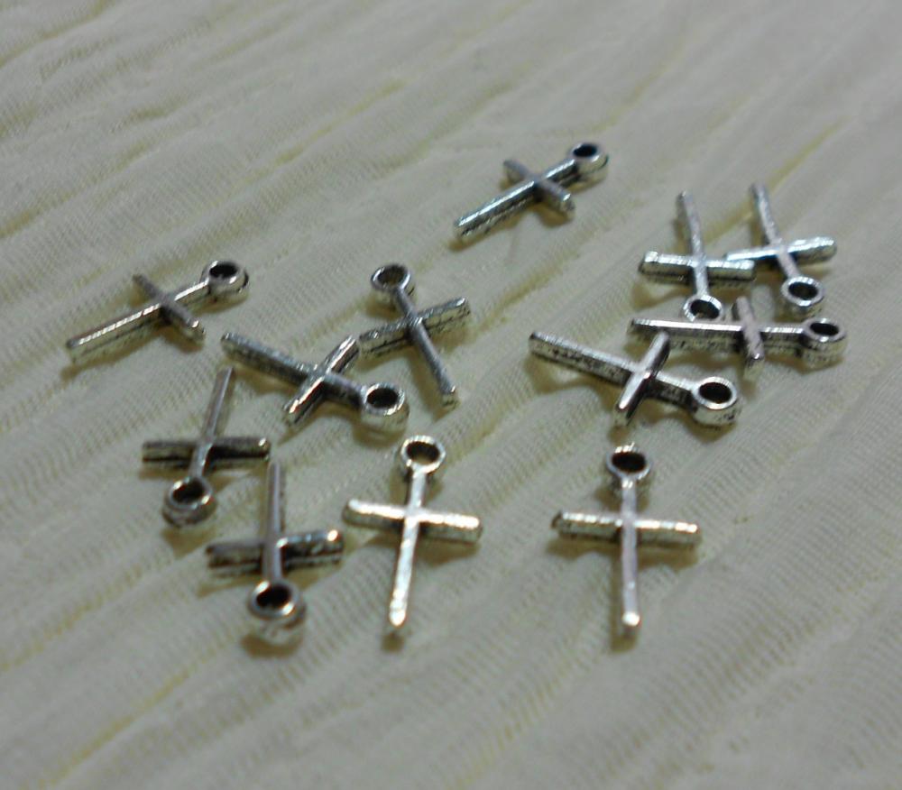 Tiny Silver Crosses